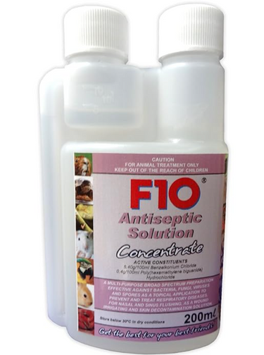 F10 ANTISEPTIC SOLUTION CONCENTRATE 200ML